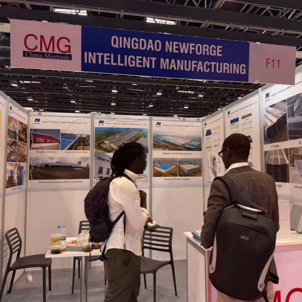 Qingdao Newforge Intelligent Manufacturing Co., Ltd. nimmt derzeit an der 2. Build Expo Abidjan, Elfenbeinküste, teil
