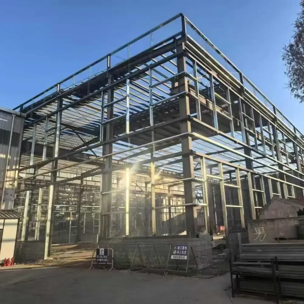 CE-zertifiziertes, feuerverzinktes Stahlrahmenlager, Industrielager-Fertiggebäude in Sondergröße