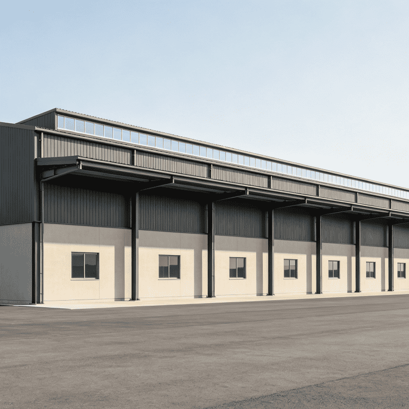 Factory Direct Workshop, vorgefertigtes Metalllager in Sondergröße