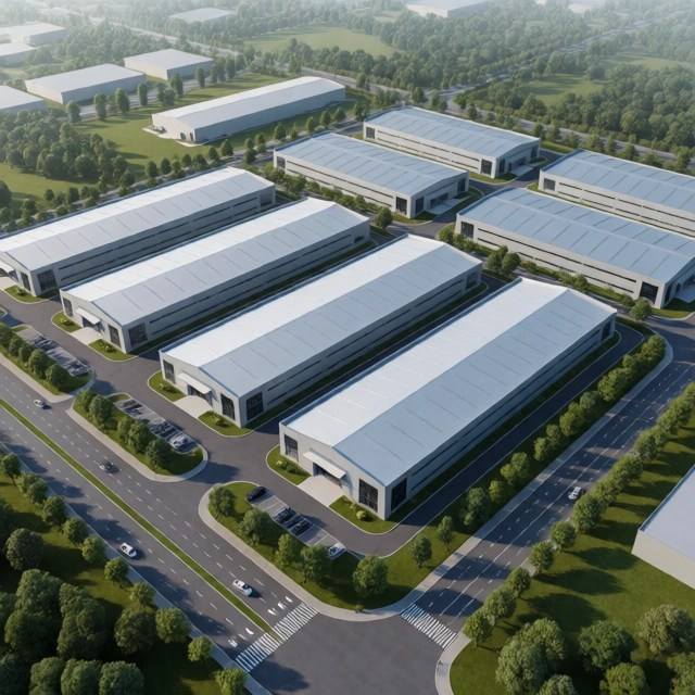 Schnelle Montage, vorgefertigte Stahlkonstruktion, Werkstatt, Lager, Industriebau