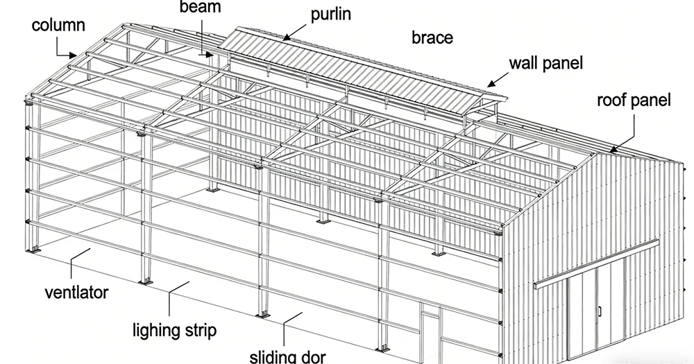 Steel Structure Grain Storage Warehouse