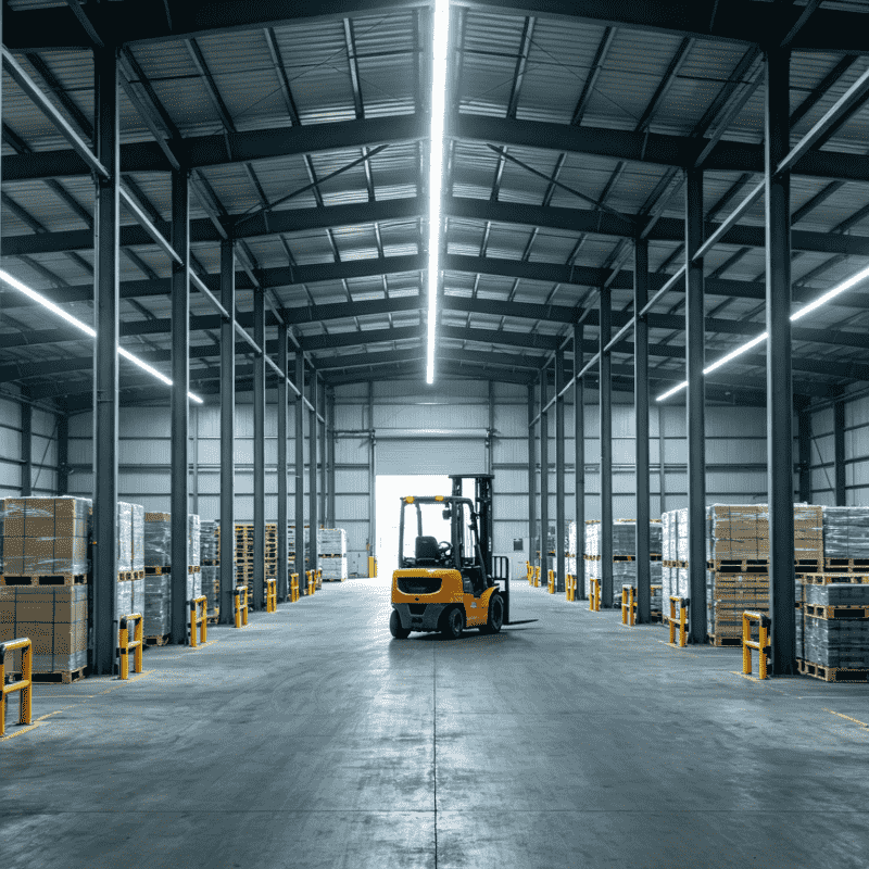 Vorgefertigtes Stahllogistik-Vertriebslager, internationales Umschlag- und Frachtlagerzentrum