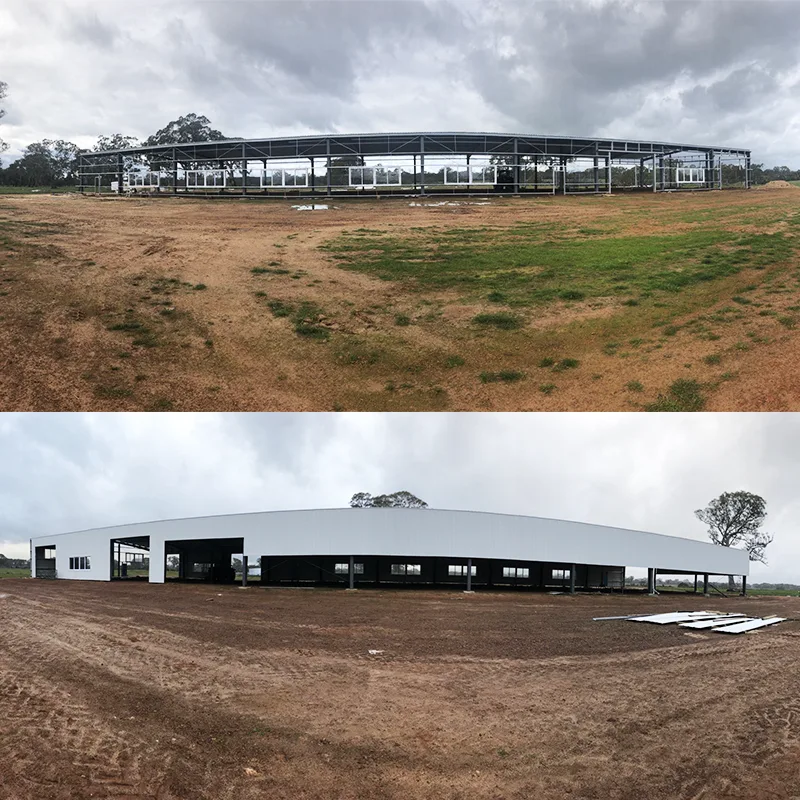 Bauernhaus mit Stahlkonstruktion